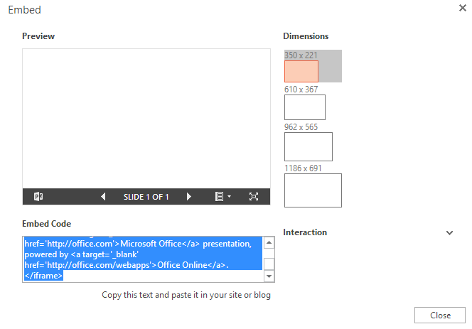 embed html code into powerpoint